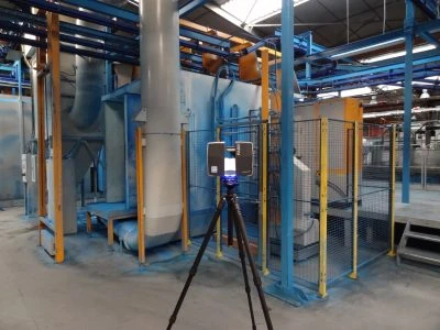 scanner laser dans l'usine Huot